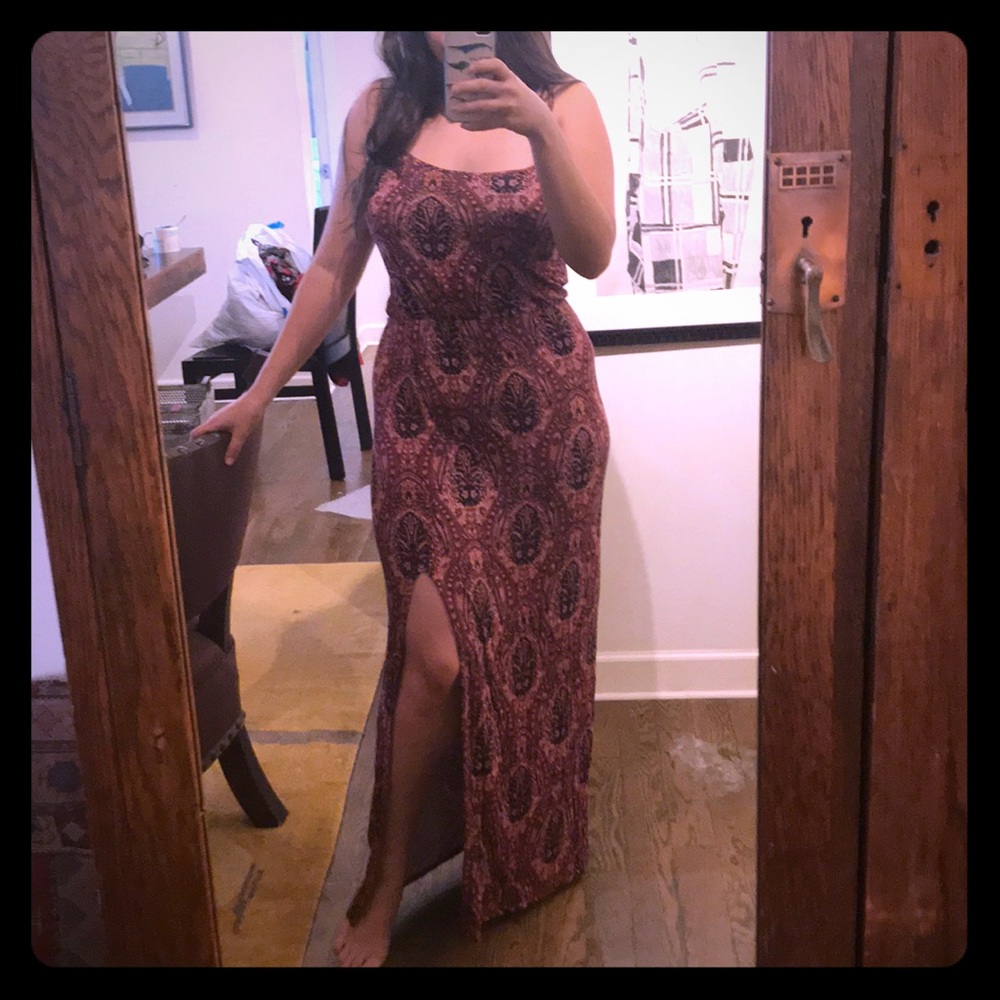Paisley maxi dress